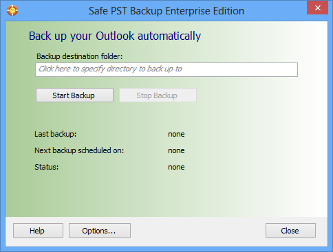 Safe PST Backup for Microsoft Outlook