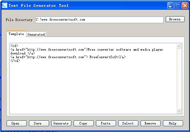 Text File Generator Tool