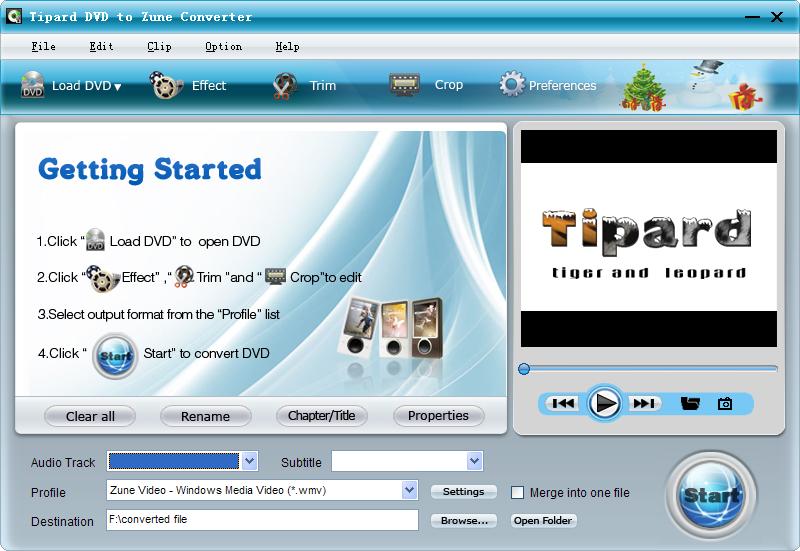 Tipard DVD to Zune Converter