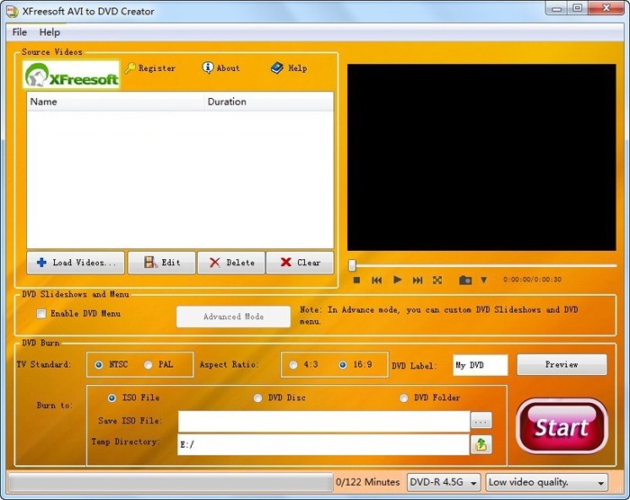 XFreesoft AVI to DVD Creator
