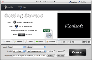 iCoolsoft Audio Converter for Mac