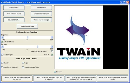 GdTwain OCX TWAIN ActiveX