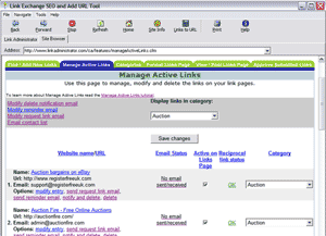 Link Exchange SEO and URL Add Tool