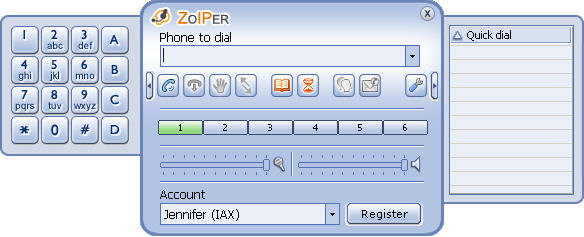 ZOIPER Free IAX and SIP softphone
