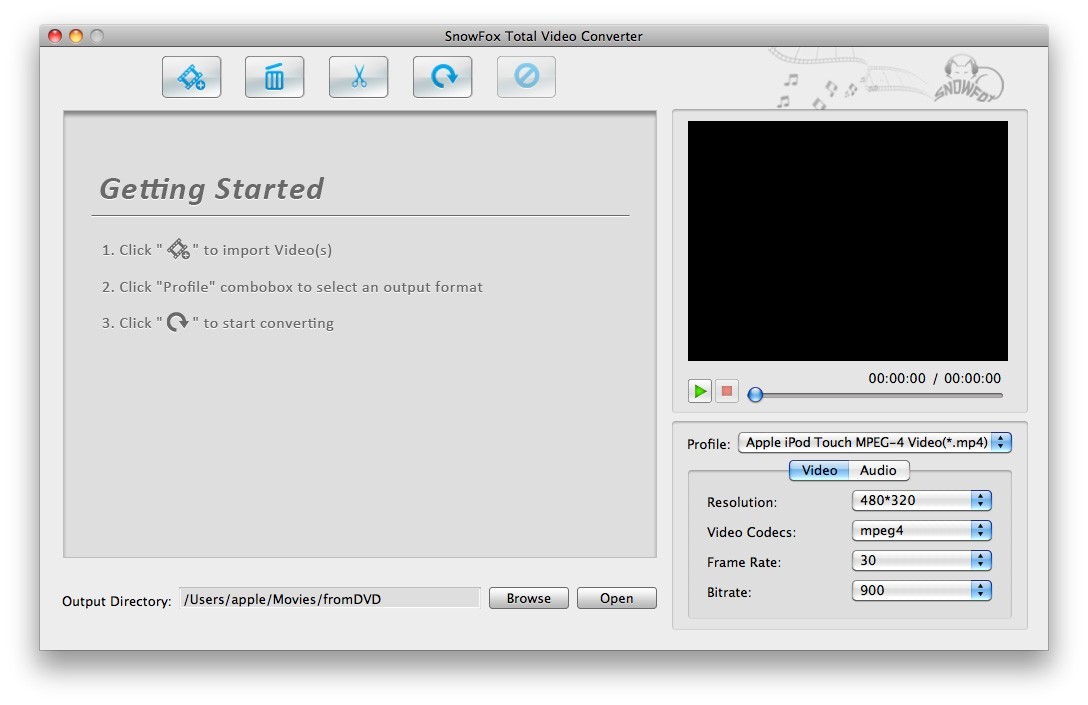 SnowFox Total Video Converter for Mac