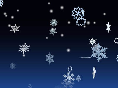 3D Winter Snowflakes Screensaver
