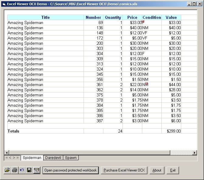 Excel Viewer OCX