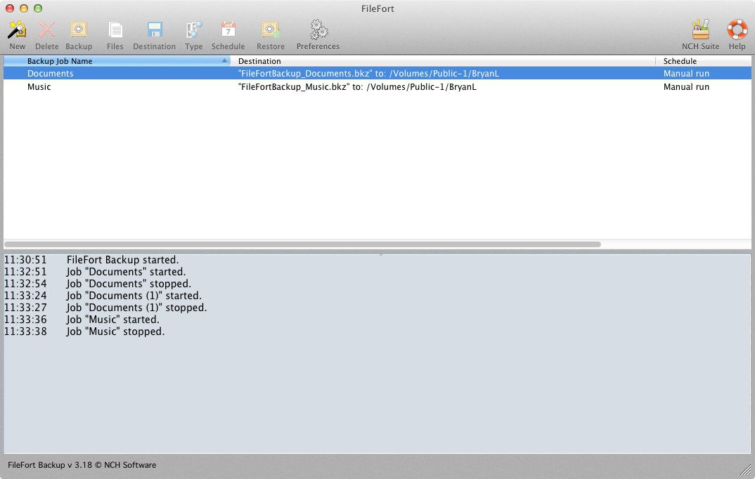 FileFort Free Backup Software for Mac