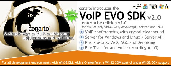 VoIP EVO SDK for Windows and Linux