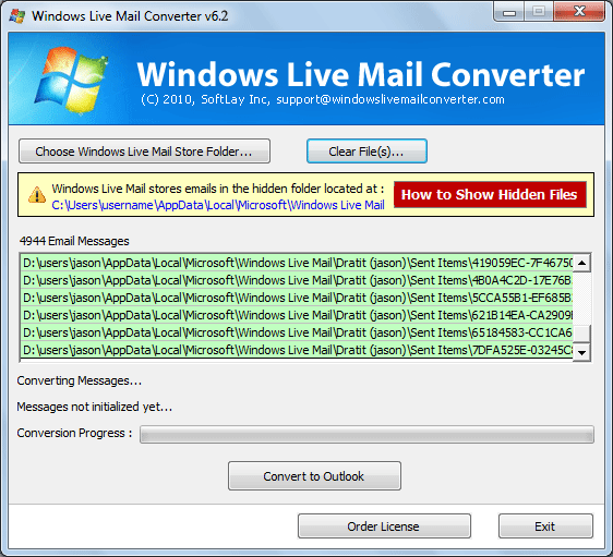Import Windows Mail to Outlook
