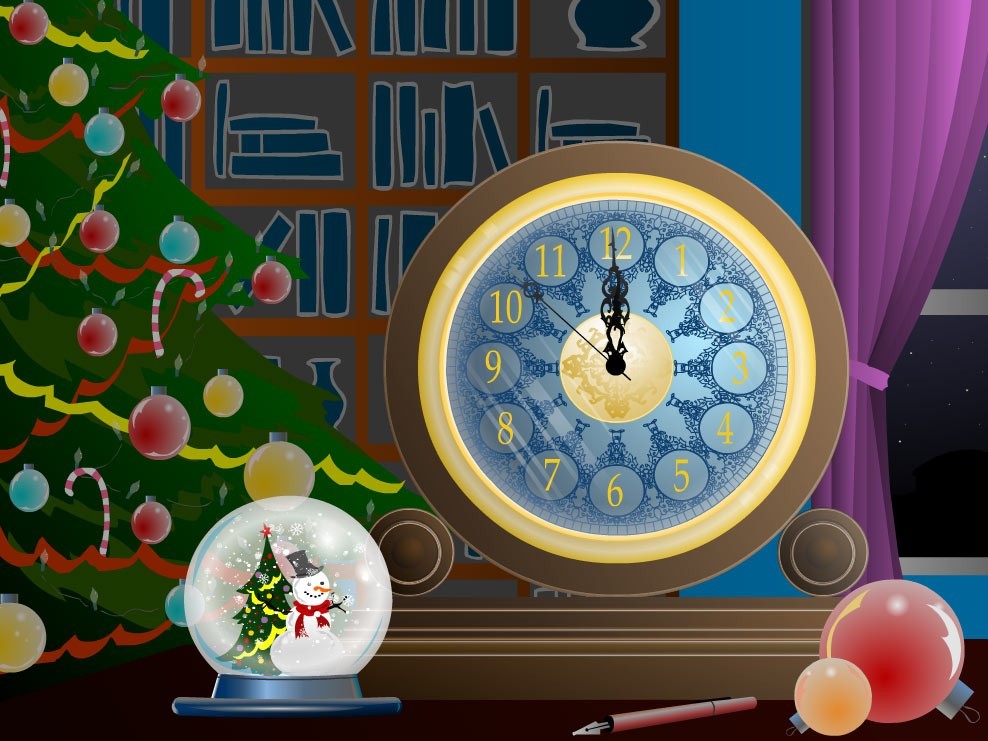 Magic Christmas Clock ScreenSaver