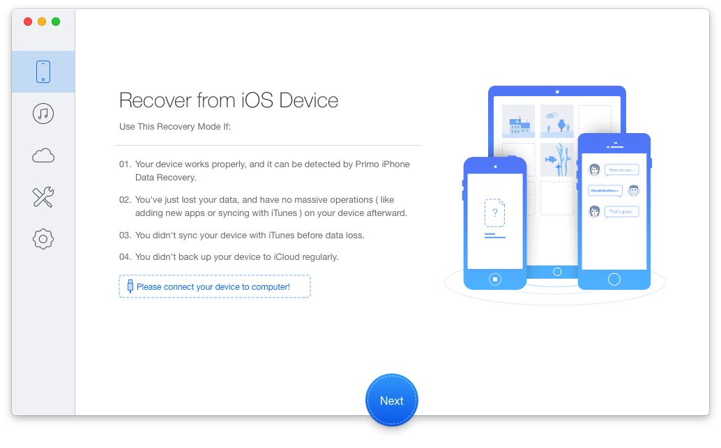 Primo iPhone Data Recovery for Mac