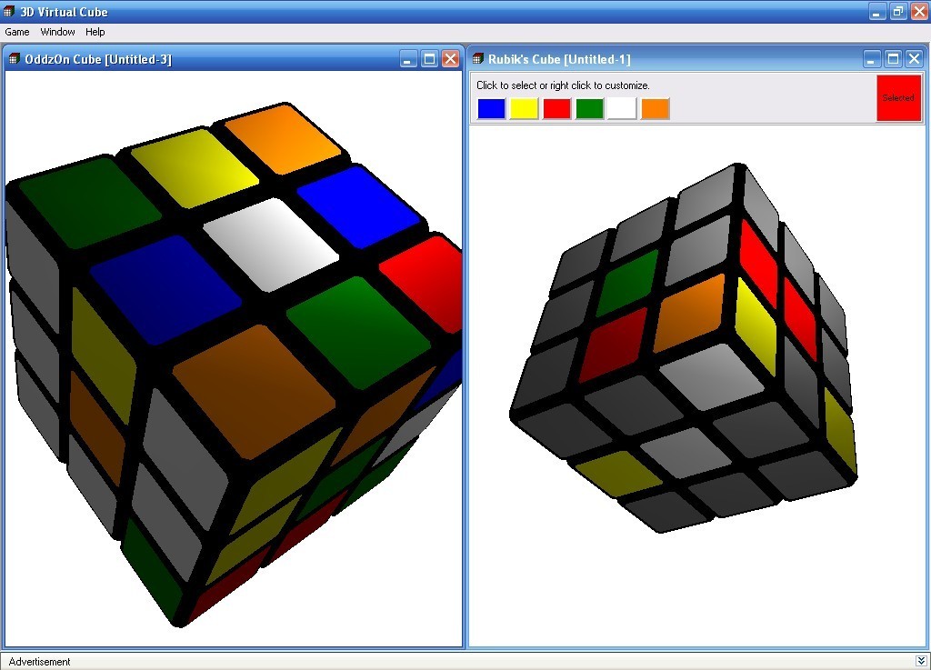 3D Virtual Cube