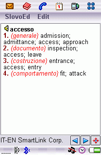 Italian-English Ext. Dictionary for UIQ