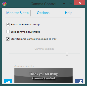 Gamma Control