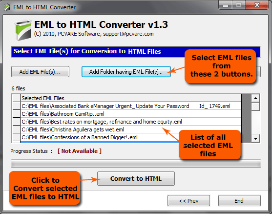 EML to HTML Converter