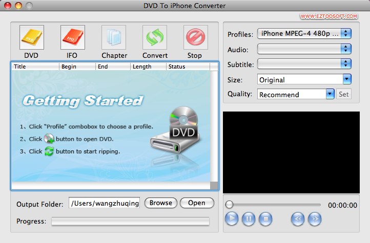 Eztoo DVD To iPhone Converter for MAC