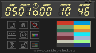 Digital Clock and Countdown Ticker