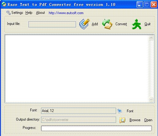 Ease Text to Pdf Converter