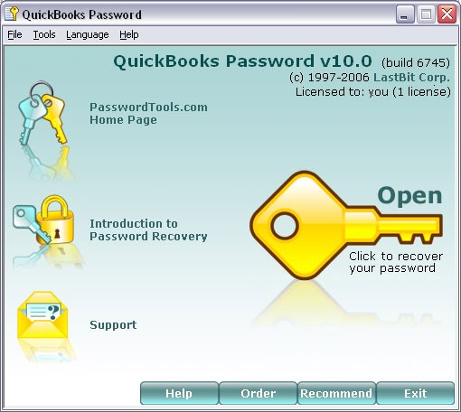 QuickBooks Password