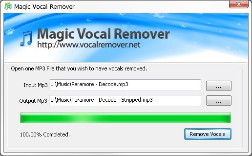 Magic Vocal Remover