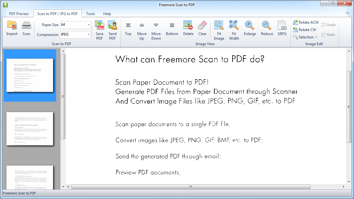 Freemore Scan to PDF