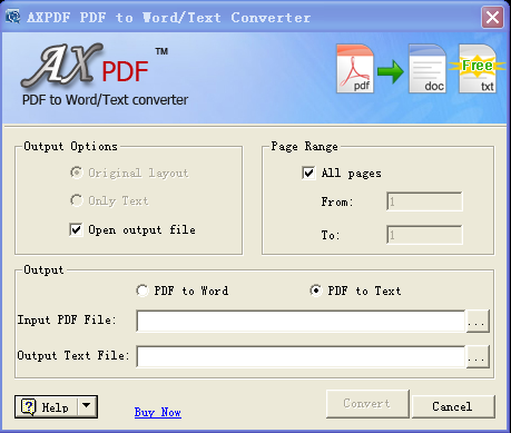 AXPDF PDF to DOC Converter