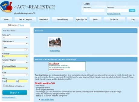 Acc Real Estate - php real estate