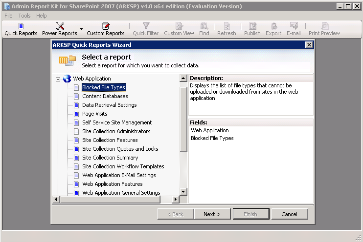 Admin Report Kit for SharePoint 2007