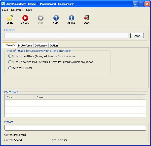 AnyPasskey Excel Password Recovery
