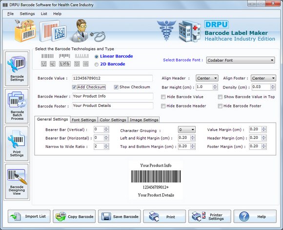 Barcodes for Health Industry