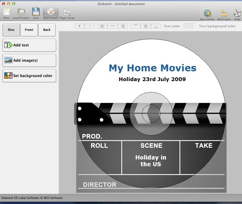 Disketch CD/DVD Label Maker for Mac