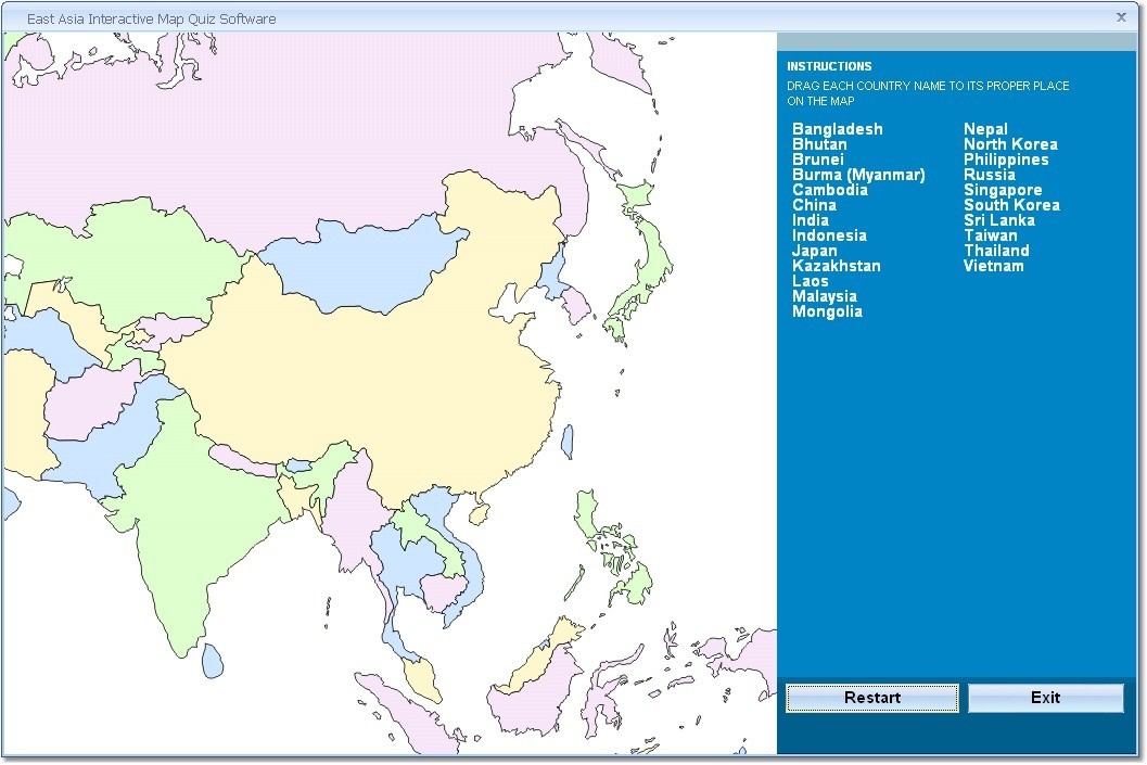 Use our learning tools and study games to master Quiz asian physical map study  sets.. East and Southeast Asia Physical Map Test by peypey18rox, 25 terms.