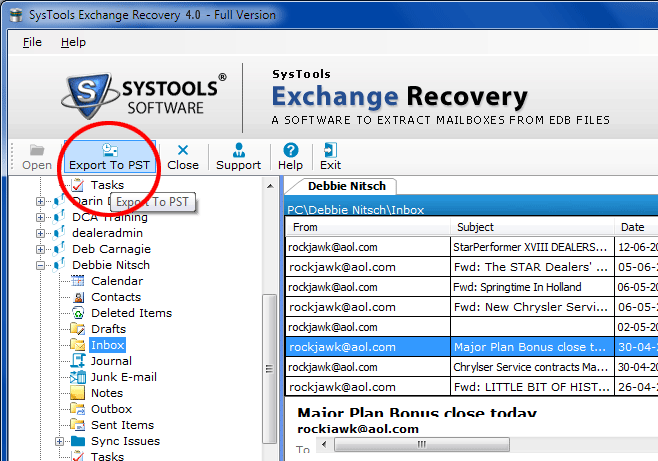 Exchange 2007 Recovery Software