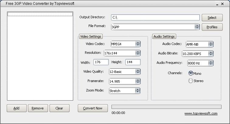 Free 3GP Video Converter by Topviewsoft
