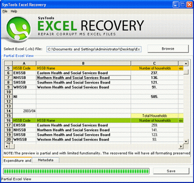 Free Excel Recovery Tool