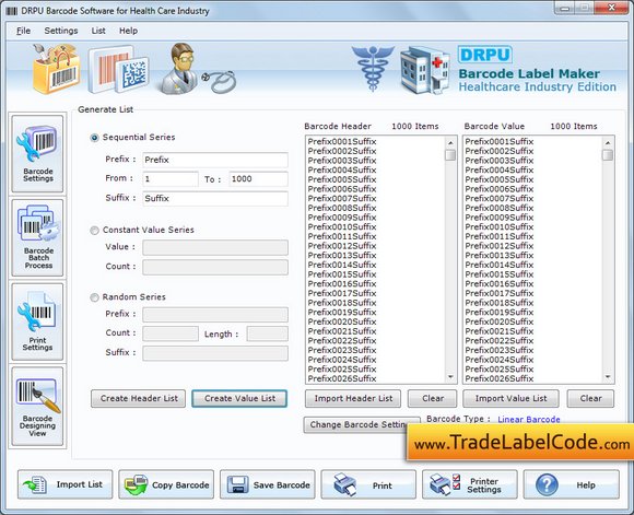 Healthcare Barcode Downloads
