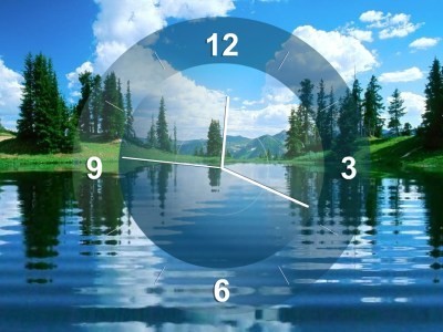 Lake Clock Screensaver