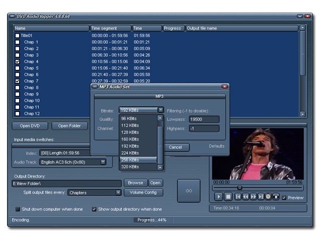 MP3 Audio from DVD Converter