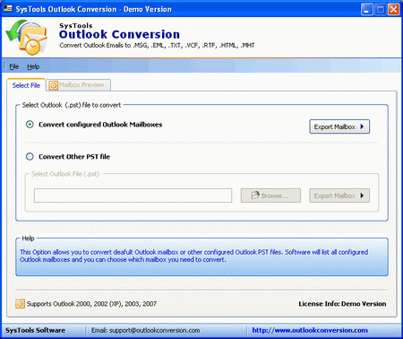 MS Outlook PST Conversion