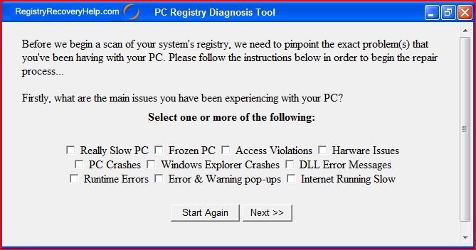 Registry Diagnostic Tool