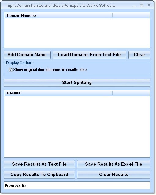 Split Domain Names and URLs Into Separate Words Software