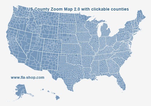 US County Zoom Map