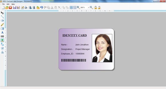 Visitors Management ID Card Design Tool