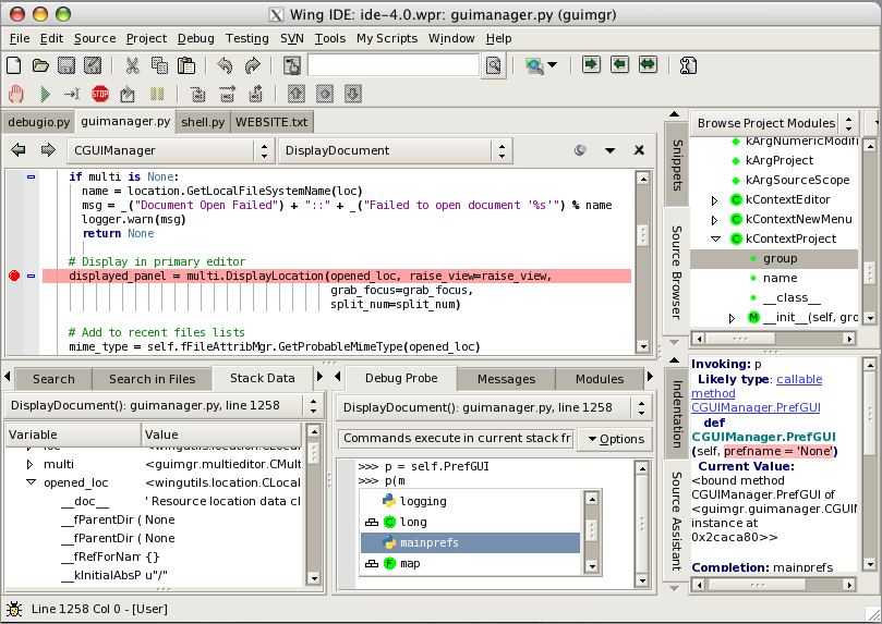 Wing IDE Personal for Linux