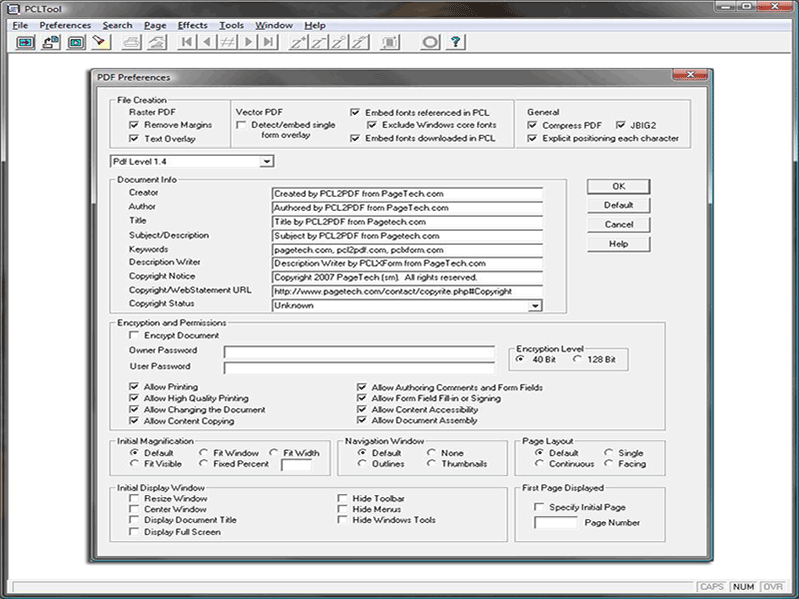 PCLTool SDK 64-bit Option V PCL to PDF