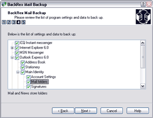 BackRex Mail Backup