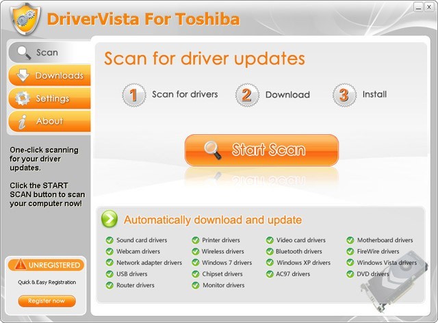 DriverVista For Toshiba