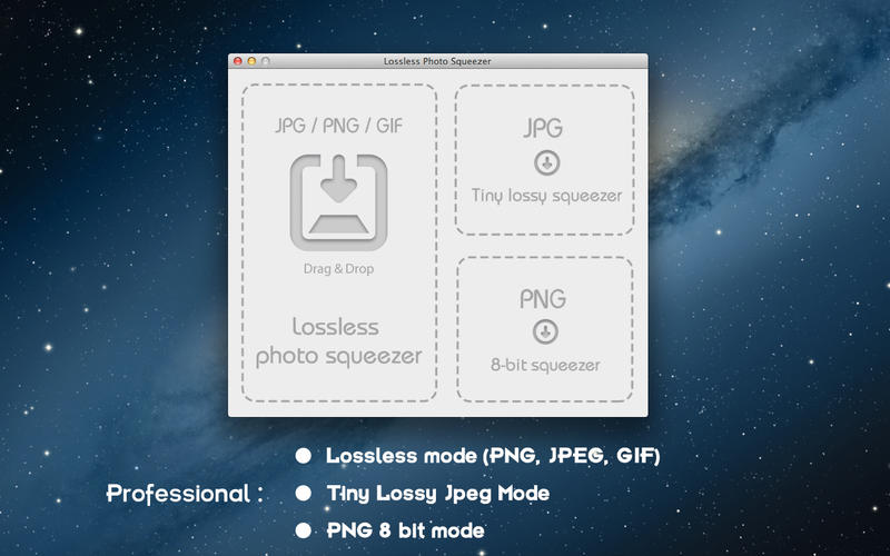 Lossless Photo Squeezer for Mac