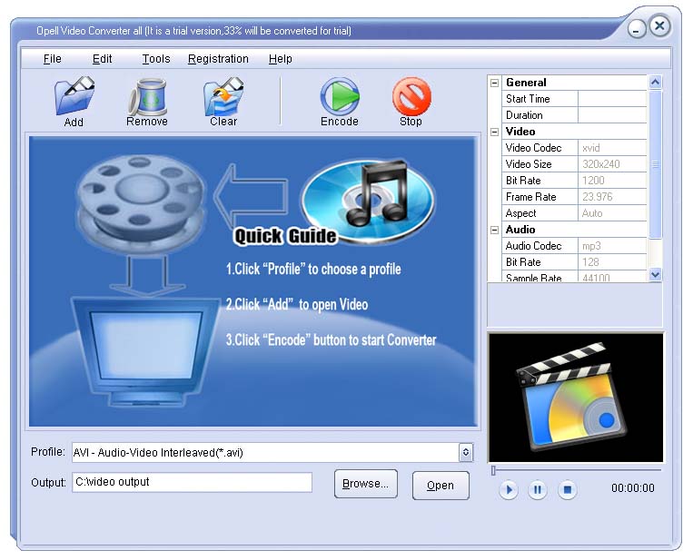 Opell Video to 3GP Converter